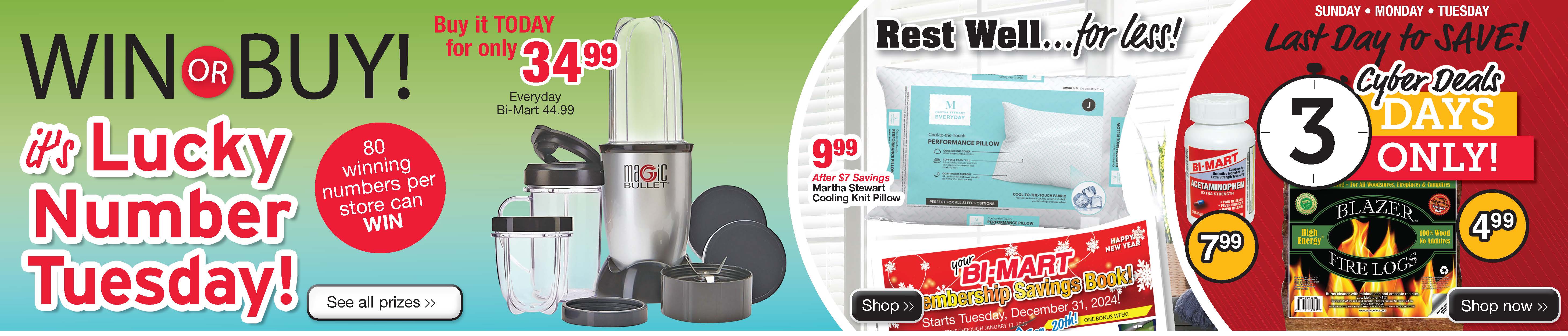 Shop Bi-Mart Homepage Banner